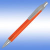 Branded Promotional PANTHER FROST BALL PEN in Frosted Orange with Satin Silver Trim Pen From Concept Incentives.