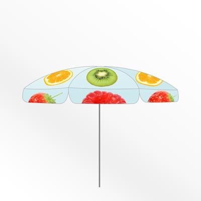 Branded Promotional MEDIUM ROUND CUSTOM PARASOL Parasol Umbrella From Concept Incentives.