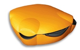 Branded Promotional POCKET ASH TRAY in Orange Ash Tray From Concept Incentives.