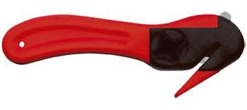 Branded Promotional SAFETY BOX CUTTER KNIFE in Red Knife From Concept Incentives.