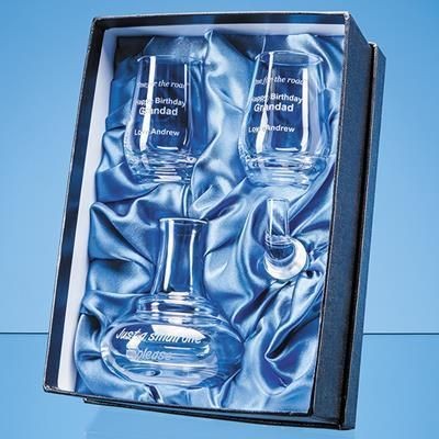 Branded Promotional HANDMADE WHISKY STILL MINI DECANTER & 2 SHOT GLASSES GIFT SET Decanter From Concept Incentives.