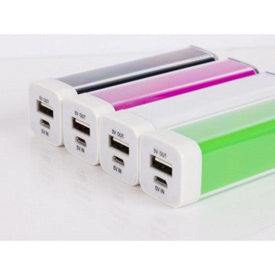 Branded Promotional PLASTIC POWER BANK CHARGER 002 Charger From Concept Incentives.