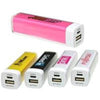 Branded Promotional PLASTIC POWER BANK CHARGER 015 in White Charger From Concept Incentives.
