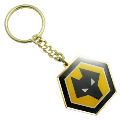 Branded Promotional PRINTED BRASS KEYRING Keyring From Concept Incentives.