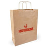 Branded Promotional PRINTED TWISTED HANDLE KRAFT PAPER BAG Carrier Bag From Concept Incentives.