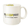 Branded Promotional PINT CERAMIC POTTERY MUG CUP in White Mug From Concept Incentives.