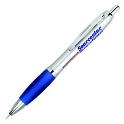 Branded Promotional CONTOUR ARGENT PENCIL in Blue Pencil From Concept Incentives.