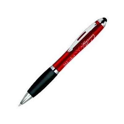 Branded Promotional CONTOUR-I FROST STYLUS & BALL PEN Pen From Concept Incentives.