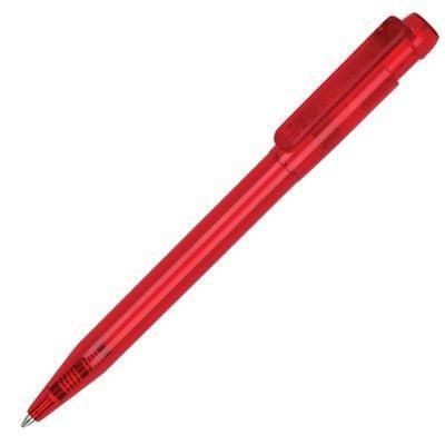 Branded Promotional PIER DIAMOND BALL PEN in Translucent Red Pen From Concept Incentives.