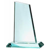 Branded Promotional JADE GREEN GLASS MEDIUM PEAK TROPHY AWARD Award From Concept Incentives.