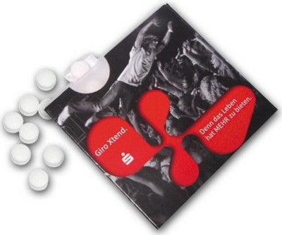 Branded Promotional TREND BOX MINTS CARD in Grey Mints From Concept Incentives.