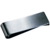 Branded Promotional MONEY CLIP in Silver Stainless Steel Metal Matt Silver Finish Money Clip From Concept Incentives.