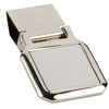 Branded Promotional CLIPPER MONEY CLIP in Silver Chrome Metal with Satin Inlay Money Clip From Concept Incentives.