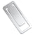 Branded Promotional RECTANGULAR SILVER METAL CLIP BOOKMARK Bookmark From Concept Incentives.