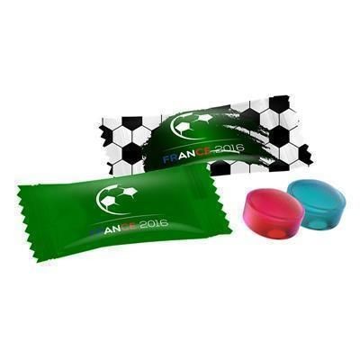 Branded Promotional PROMOTIONAL FOOTBALL MINI CANDY FLOW PACK Sweets From Concept Incentives.