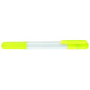 Branded Promotional PRIMA GEL HIGHLIGHTER in White with Yellow Trim & Highlighter Highlighter Pen From Concept Incentives.