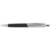 Branded Promotional PEGASUS BALL PEN in Black with Silver Trim Pen From Concept Incentives.