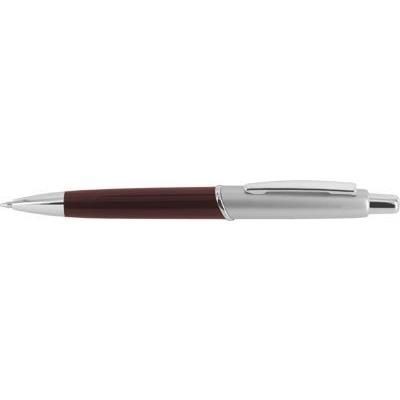 Branded Promotional PEGASUS BALL PEN in Burgundy with Silver Trim Pen From Concept Incentives.