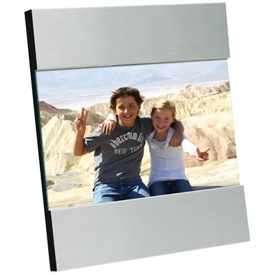 Branded Promotional BRUSHED FINISH SILVER METAL PHOTO FRAME Photo Frame From Concept Incentives.