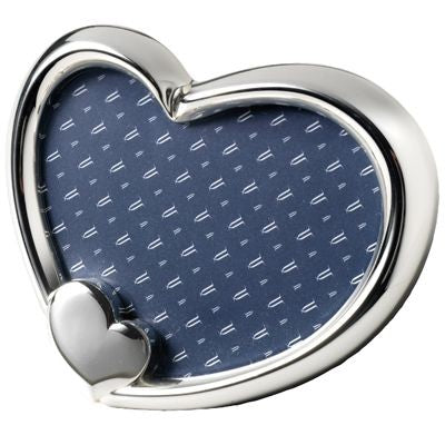 Branded Promotional FINE SILVER PLATED METAL HEART PHOTO FRAME Photo Frame From Concept Incentives.