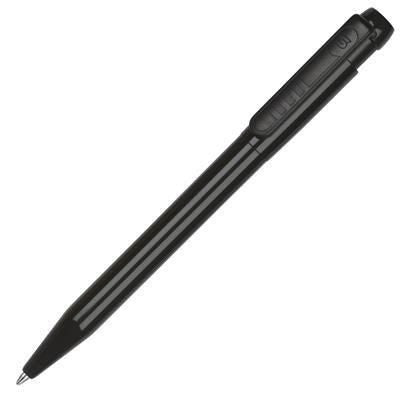 Branded Promotional PIER COLOUR BALL PEN in Black with Black Trim Pen From Concept Incentives.