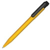 Branded Promotional PIER COLOUR BALL PEN in Yellow with Black Trim Pen From Concept Incentives.