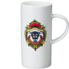 Branded Promotional PILLAR BONE CHINA MUG in White Mug From Concept Incentives.