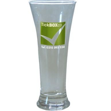 Branded Promotional PILSNER TUMBLER GLASS in Clear Transparent Beer Glass From Concept Incentives.