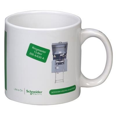 Branded Promotional PINT CERAMIC POTTERY MUG in White Mug From Concept Incentives.
