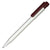 Branded Promotional PIER EXTRA BALL PEN in White with Burgundy Trim Pen From Concept Incentives.