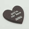 Branded Promotional CHOCOLATE EDIBLE LOGO HEARTS Chocolate From Concept Incentives.