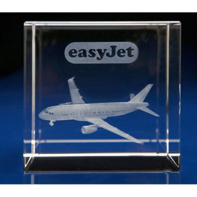 Branded Promotional CRYSTAL GLASS AIRLINE PAPERWEIGHT OR AWARD Paperweight From Concept Incentives.