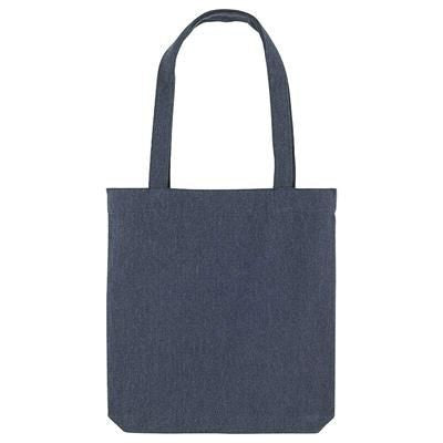 Branded Promotional PLANET 100% RECYCLED 300GSM TOTE BAG with Long Handles Bag From Concept Incentives.