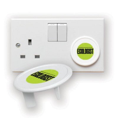 Branded Promotional RECYCLED PLUG SOCKET PROTECTOR in White Plug Socket Safety Cover From Concept Incentives.