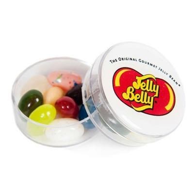 Branded Promotional SMALL ROUND JELLY BELLY BEANS POT Sweets From Concept Incentives.