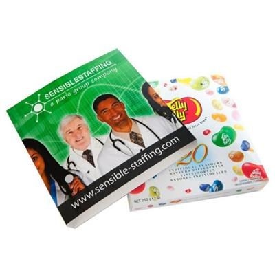 Branded Promotional 20 FLAVOUR JELLY BELLY BEANS GIFT BOX with Sleeve Sweets From Concept Incentives.