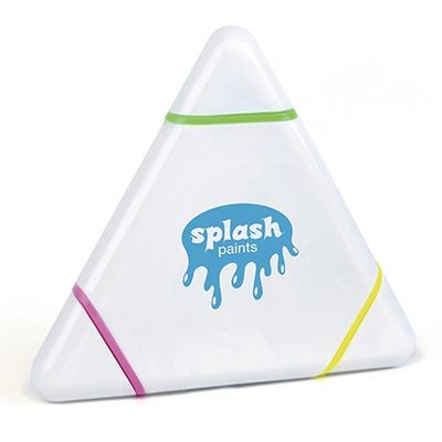 Branded Promotional TRIANGULAR HIGHLIGHTER Highlighter Set From Concept Incentives.