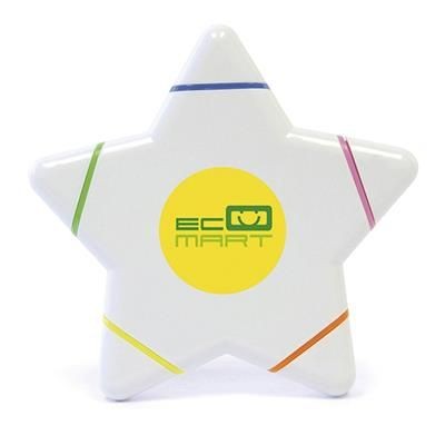 Branded Promotional STAR HIGHLIGHTER Highlighter Set From Concept Incentives.