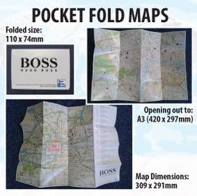 Branded Promotional POCKET BESPOKE MAP Map From Concept Incentives.