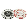 Branded Promotional POKER CHIP with 24mm Logo Marker Available in Black & Red Golf Pitch Fork &amp; Marker From Concept Incentives.