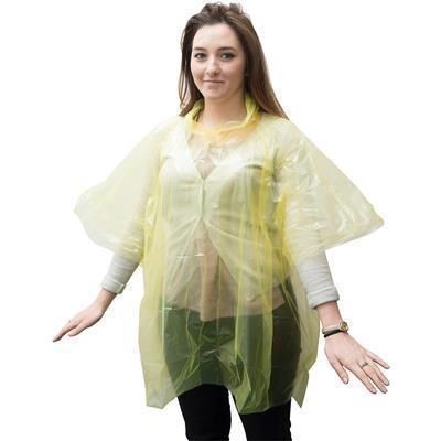 Branded Promotional DISPOSABLE PONCHO Poncho From Concept Incentives.