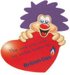 Branded Promotional POSTIE HEART CHARACTER with Full Colour Print Adman From Concept Incentives.