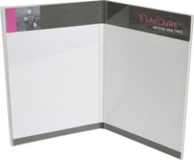 Branded Promotional BOOK STYLE TABLE TOP MENU HOLDER Menu Holder From Concept Incentives.