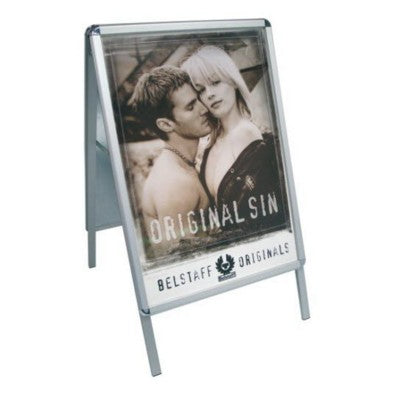 Branded Promotional A-BOARD METAL POSTER HOLDER Sign From Concept Incentives.