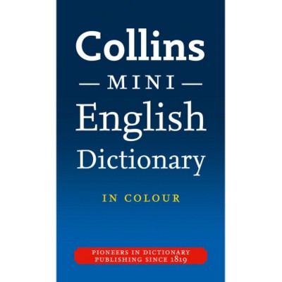 Branded Promotional COLLINS MINI ENGLISH DICTIONARY MINI EDITION in Blue Map From Concept Incentives.