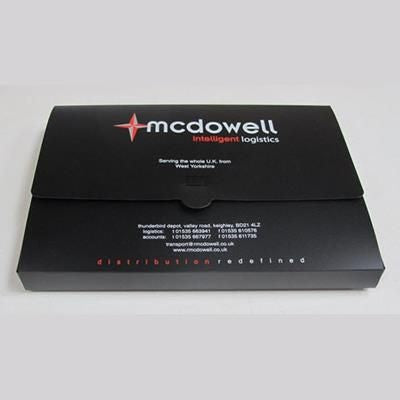 Branded Promotional A4 POLYPROPYLENE BOX WALLET Document Wallet From Concept Incentives.