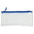 Branded Promotional CLEAR TRANSPARENT PVC PENCIL CASE with Blue Zip Pencil Case From Concept Incentives.