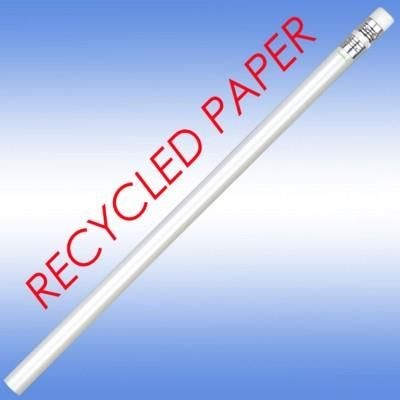 Branded Promotional RECYCLED PAPER PENCIL in White Pencil From Concept Incentives.