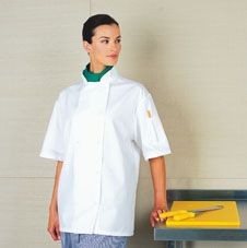 Branded Promotional PREMIER SHORT SLEEVE CHEF JACKET Jacket From Concept Incentives.