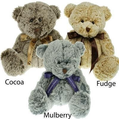 Branded Promotional 20CM PREMIER BEAR with Bow Soft Toy From Concept Incentives.